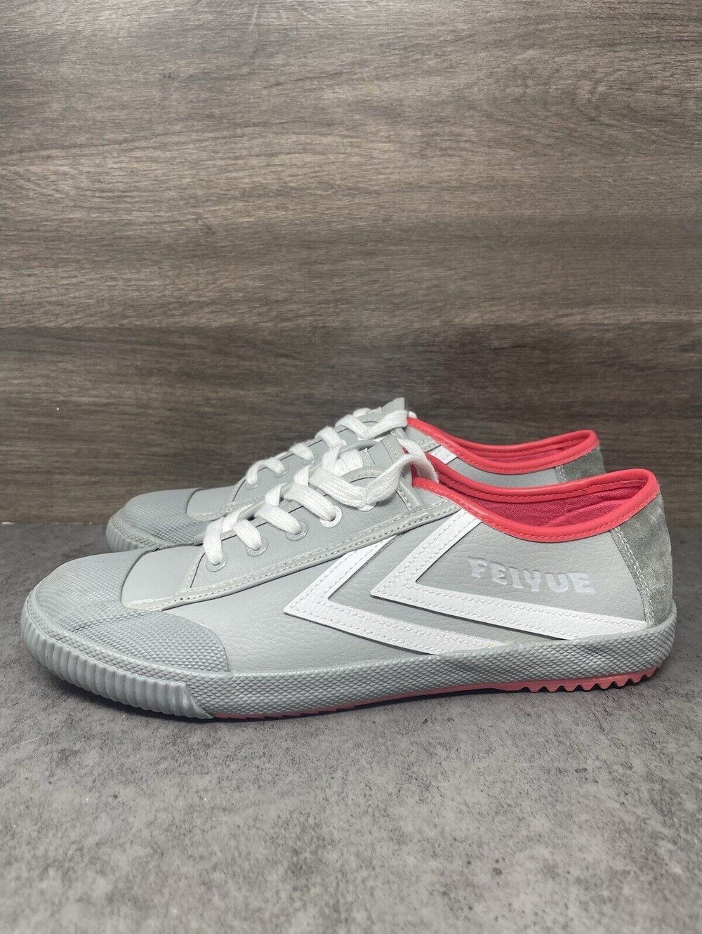 Feiyue x Staple Fe Lo 1920 Mens Size 10.5 Womens 12 Grey Red Pigeon Shoes